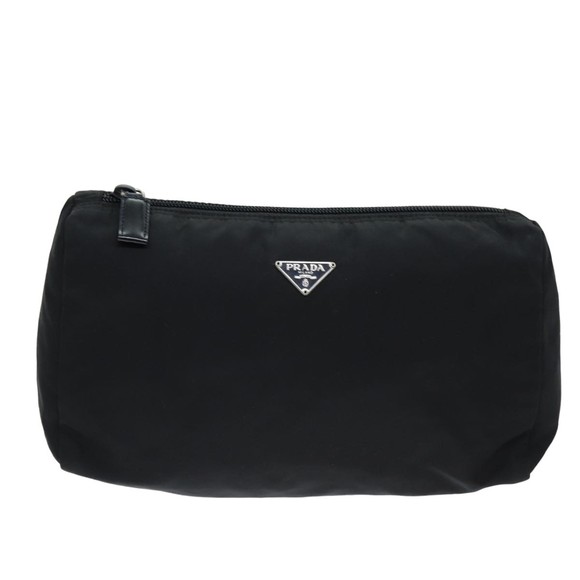 PRADA Pouch Nylon Black Auth 75663 - Picture 13 of 16